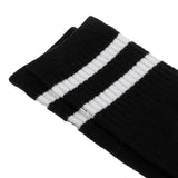 Maxbell Women Men Stretchy Knee High Football Soccer Long Socks Stockings Black