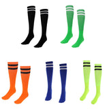 Maxbell Women Men Stretchy Knee High Football Soccer Long Socks Stockings Black