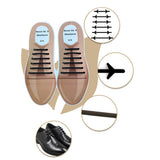 Maxbell 12Pc/set  Unisex No Tie Shoelaces Elastic Silicone Sneaker Laces White