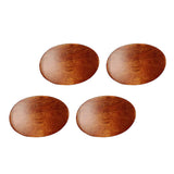 Maxbell 4 Pieces Japanese Style Wooden Chopsticks Holder  Brown Ingot