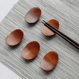Maxbell 4 Pieces Japanese Style Wooden Chopsticks Holder  Brown Ingot