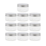 Maxbell 10pcs Empty Cosmetic Pots Lip Balm Container Jar Aluminum Cap Tins  100ml