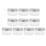 Maxbell 10pcs Empty Cosmetic Pots Lip Balm Container Jar Aluminum Cap Tins  100ml