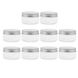 Maxbell 10pcs Empty Cosmetic Pots Lip Balm Container Jar Aluminum Cap Tins  100ml