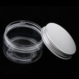 Maxbell 10pcs Empty Cosmetic Pots Lip Balm Container Jar Aluminum Cap Tins  100ml