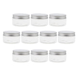 Maxbell 10pcs Empty Cosmetic Pots Lip Balm Container Jar Aluminum Cap Tins  100ml