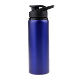 Maxbell 700ml Stainless Steel Wide Mouth Water Bottle for Bike Cycling Sports Blue