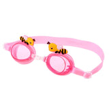 Maxbell Adjustable Kids Anti-Fog Silicone Swimming Goggles Glass Eyewear Pink