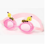 Maxbell Adjustable Kids Anti-Fog Silicone Swimming Goggles Glass Eyewear Pink