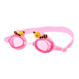 Maxbell Adjustable Kids Anti-Fog Silicone Swimming Goggles Glass Eyewear Pink