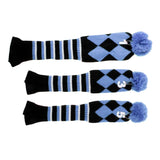 Maxbell Set of 3 Golf Pom Pom Headcover Driver Fairway Woods Head Covers Amparo Blue