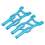 Maxbell 1 Pair 1/10 Aluminum Alloy Front Lower Suspension Arm for RC Redcat HSP Blue