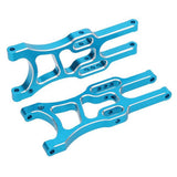 Maxbell 1 Pair 1/10 Aluminum Alloy Front Lower Suspension Arm for RC Redcat HSP Blue