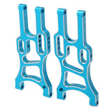 Maxbell 1 Pair 1/10 Aluminum Alloy Front Lower Suspension Arm for RC Redcat HSP Blue