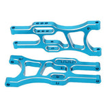 Maxbell 1 Pair 1/10 Aluminum Alloy Front Lower Suspension Arm for RC Redcat HSP Blue
