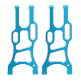 Maxbell 1 Pair 1/10 Aluminum Alloy Front Lower Suspension Arm for RC Redcat HSP Blue