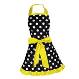 Maxbell Adjustable Apron Home Kitchen Cooking Women Cotton Aprons Bowknot Yellow