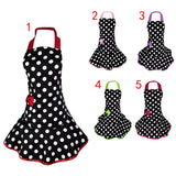 Maxbell Adjustable Apron Home Shop Kitchen Cooking Women Ladies Aprons Red Edge
