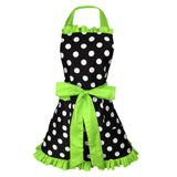Maxbell Adjustable Apron Home Kitchen Cooking Women Cotton Aprons Bowknot Green
