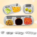 Maxbell Dipping Bowl Sauce Dish Condiment Relish Dip Bowls Dish Snack Tray 1 Grid