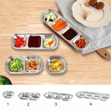 Maxbell Dipping Bowl Sauce Dish Condiment Relish Dip Bowls Dish Snack Tray 1 Grid