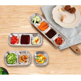 Maxbell Dipping Bowl Sauce Dish Condiment Relish Dip Bowls Dish Snack Tray 1 Grid