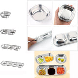 Maxbell Dipping Bowl Sauce Dish Condiment Relish Dip Bowls Dish Snack Tray 1 Grid