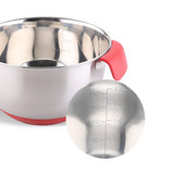 Maxbell Mixing Bowls with Handle Stainless Steel Egg Whisk Mix Serving Storage 24cm