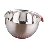 Maxbell Mixing Bowls with Handle Stainless Steel Egg Whisk Mix Serving Storage 24cm
