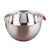 Maxbell Mixing Bowls with Handle Stainless Steel Egg Whisk Mix Serving Storage 24cm