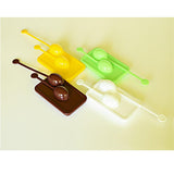 Maxbell 2Pcs Measuring Spoons Long and Short Handle Solid Plastic Spoons Yellow