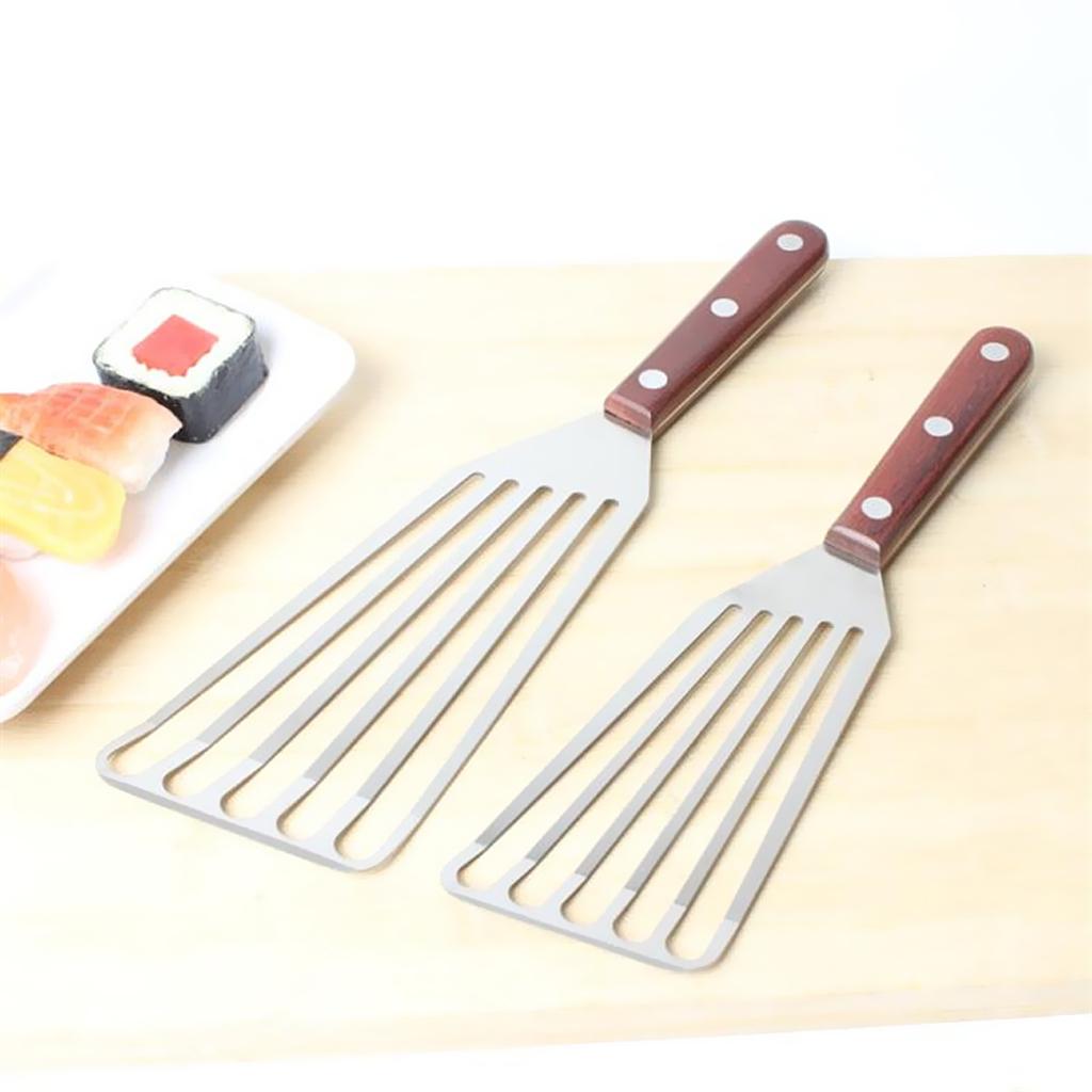 Maxbell Wok Turner Spatula Shovel Cooking Tools Frying Grill Fish Steak Steel L