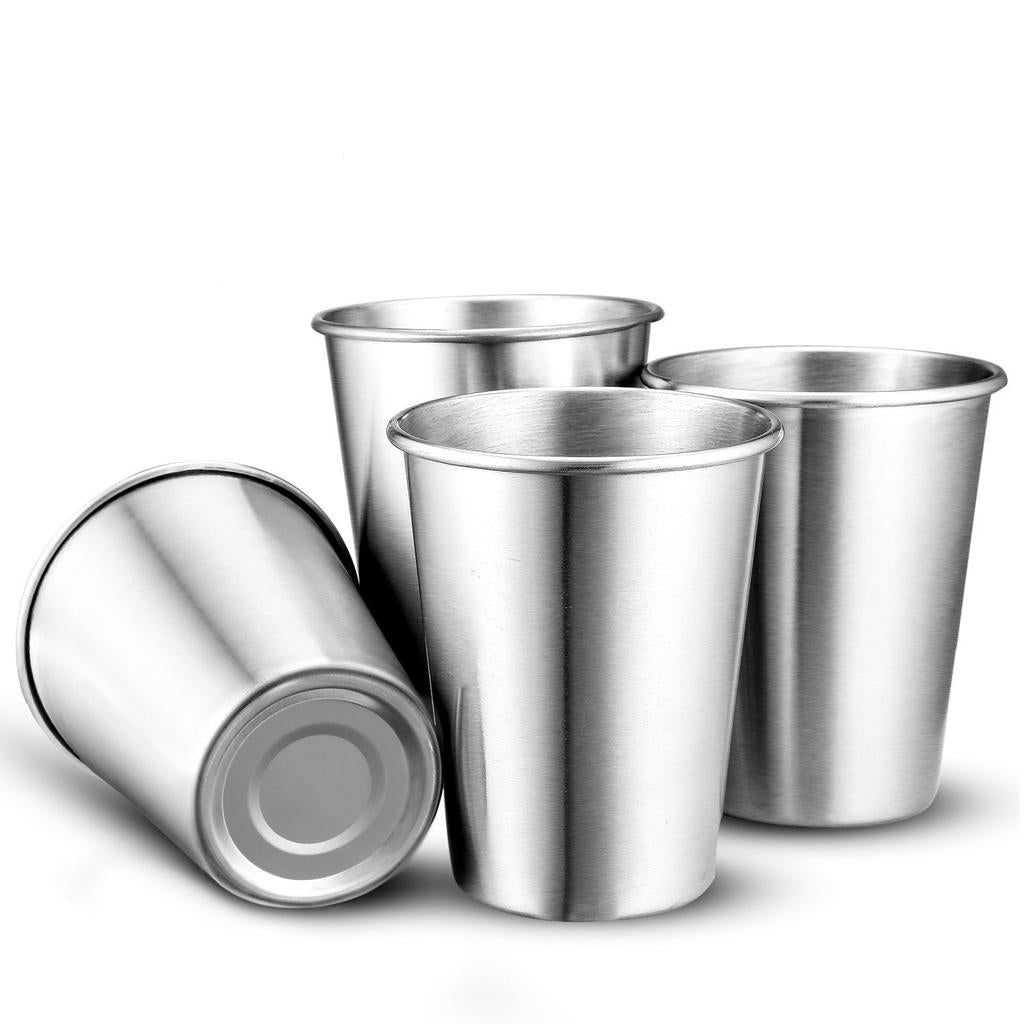Maxbell 2 Piece Stainless Steel Cup Mug Drinking Coffee Beer Tumbler Travel 180ml