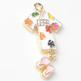 Maxbell Japanese Style Cartoon Alloy Pendants Charm Jewelry Findings 5 -  2.2  x 4.4 cm