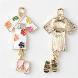 Maxbell Japanese Style Cartoon Alloy Pendants Charm Jewelry Findings 5 -  2.2  x 4.4 cm