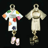 Maxbell Japanese Style Cartoon Alloy Pendants Charm Jewelry Findings 5 -  2.2  x 4.4 cm