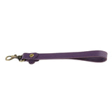 Maxbell Flower Leather Purse Handbag Bag Handle Short Strap Holder 17cm Purple