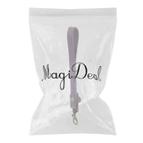 Maxbell Flower Leather Purse Handbag Bag Handle Short Strap Holder 17cm Purple