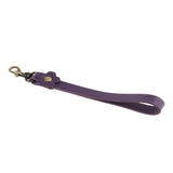 Maxbell Flower Leather Purse Handbag Bag Handle Short Strap Holder 17cm Purple