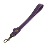 Maxbell Flower Leather Purse Handbag Bag Handle Short Strap Holder 17cm Purple