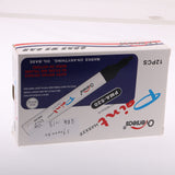 Maxbell 12pcs/pack Universal Rubber Waterproof Paint Marker Pen Silver