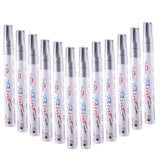 Maxbell 12pcs/pack Universal Rubber Waterproof Paint Marker Pen Silver