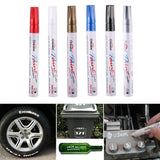 Maxbell 12pcs/pack Universal Rubber Waterproof Paint Marker Pen Black