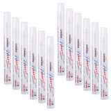Maxbell 12pcs/pack Universal Rubber Waterproof Paint Marker Pen White