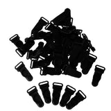 Maxbell 50 pcs New DIY Accessories Bra Underwear Plastic Buckles  Black