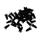 Maxbell 50 pcs New DIY Accessories Bra Underwear Plastic Buckles  Black