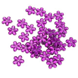 Maxbell 200 Pieces DIY Flower Petal Beads Crafts Jewelry Clothes Decor 16mm Rose Red