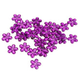 Maxbell 200 Pieces DIY Flower Petal Beads Crafts Jewelry Clothes Decor 16mm Rose Red