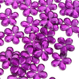 Maxbell 200 Pieces DIY Flower Petal Beads Crafts Jewelry Clothes Decor 16mm Rose Red