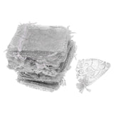 Maxbell Organza Candy Gift Bag Jewelry Drawstring Pouch Wedding Favors Silver